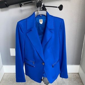 Anne Klein jacket in beautiful royal blue.
